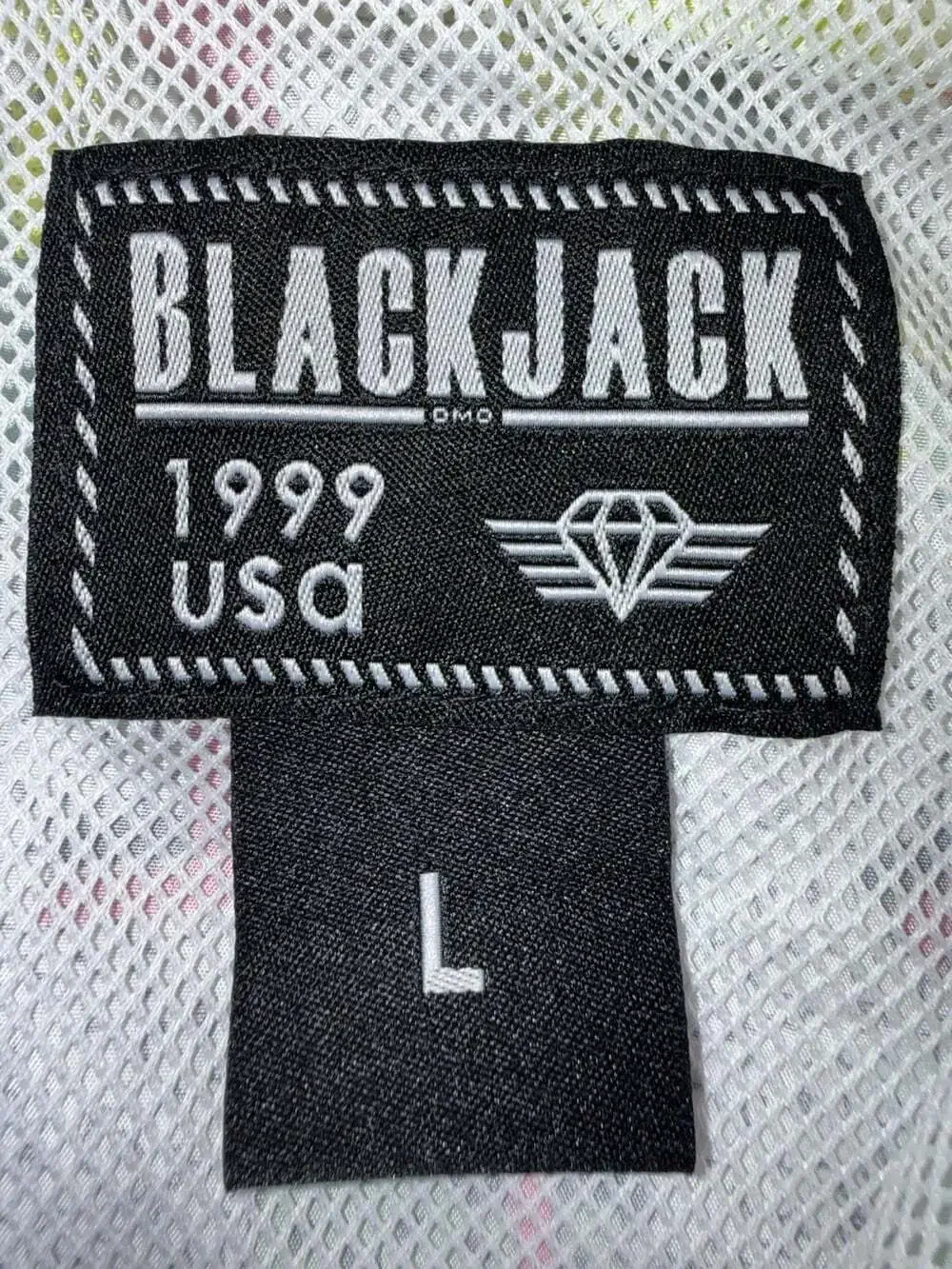 Blackjack 1999 USA Windbreaker Retro 90s Jacket Pullover 1/2 Zip Mens Large NWT